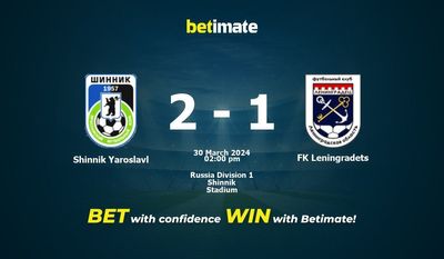 Shinnik Yaroslavl vs. FK Leningradets Vorhersage, Quoten und Wetttipps 30.03.2024