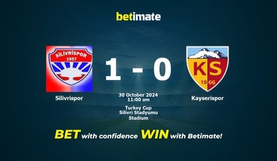 Silivrispor vs. Kayserispor Vorhersage, Quoten und Wetttipps 30.10.2024