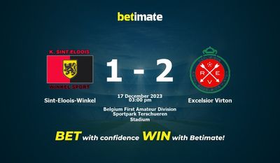 Sint-Eloois-Winkel vs. Excelsior Virton Vorhersage, Quoten & Wett-Tipps 17.12.2023