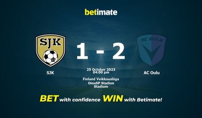 SJK gegen AC Oulu Vorhersage, Quoten und Wetttipps 25.10.2023