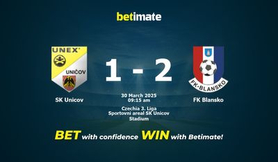SK Unicov gegen FK Blansko Vorhersage, Quoten und Wetttipps 30.03.2025