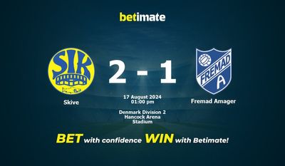 Skive vs. Fremad Amager Vorhersage, Quoten und Wetttipps 17.08.2024