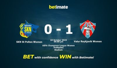 SKN St. Pölten Frauen vs. Valur Reykjavik Frauen Vorhersage, Quoten und Wetttipps 18.10.2023