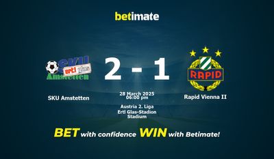 SKU Amstetten vs. Rapid Wien II – Vorhersage, Quoten & Wett-Tipps 28.03.2025