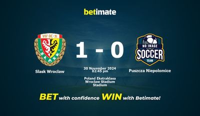 Slask Wroclaw vs. Puszcza Niepolomice Vorhersage, Quoten und Wetttipps 30.11.2024