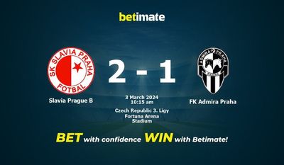 Slavia Prag B gegen FK Admira Praha Vorhersage, Quoten und Wetttipps 03.03.2024