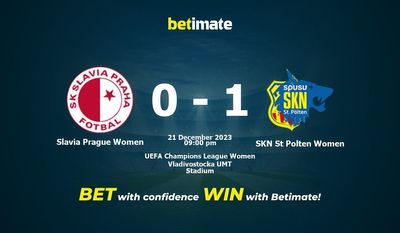 Slavia Prag Frauen vs. SKN St. Pölten Frauen Vorhersage, Quoten und Wetttipps 21.12.2023