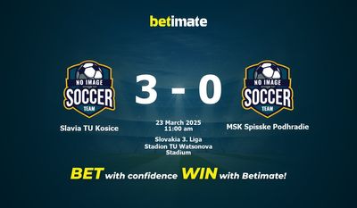 Slavia TU Kosice gegen MSK Spisske Podhradie Vorhersage, Quoten und Wetttipps 23.03.2025