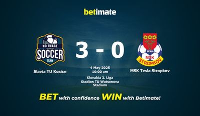 Slavia TU Kosice gegen MSK Tesla Stropkov Vorhersage, Quoten und Wetttipps 05.04.2025