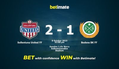 Sollentuna United FF gegen Bodens BK FF Vorhersage, Quoten und Wetttipps 10.08.2023