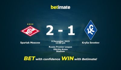 Spartak Moskau gegen Krylia Sovetov Vorhersage, Quoten und Wetttipps 12.09.2023