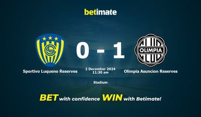 Sportivo Luqueno Reserves vs. Olimpia Asuncion Reserves Vorhersage, Quoten und Wetttipps 02.12.2024