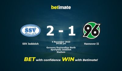 SSV Jeddeloh vs. Hannover II Vorhersage, Quoten & Wetttipps 04.11.2023