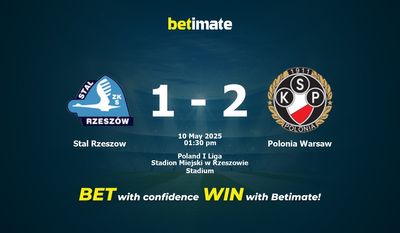 Stal Rzeszow gegen Polonia Warschau Vorhersage, Quoten und Wetttipps 05.10.2025