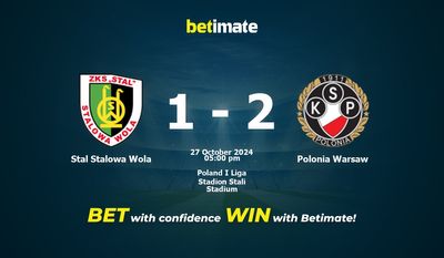 Stal Stalowa Wola gegen Polonia Warschau Vorhersage, Quoten und Wetttipps 27.10.2024