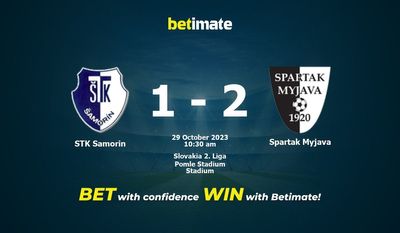 STK Samorin gegen Spartak Myjava Vorhersage, Quoten und Wetttipps 29.10.2023
