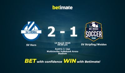 SV Horn vs. SV Stripfing/Weiden – Prognose, Quoten & Wett-Tipps 14.03.2025