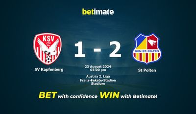SV Kapfenberg vs. St. Pölten Prognose, Quoten & Wetttipps 23.08.2024