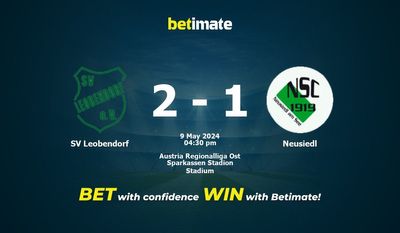 SV Leobendorf vs. Neusiedl Vorhersage, Quoten & Wetttipps 05.09.2024