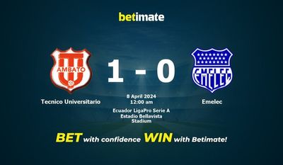 Tecnico Universitario vs. Emelec Vorhersage, Quoten und Wetttipps 04.07.2024