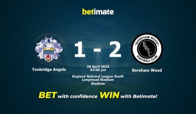 Tonbridge Angels vs. Boreham Wood – Vorhersage, Quoten und Wetttipps – 26.04.2025