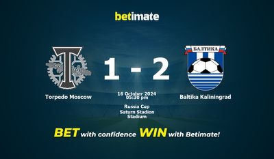 Torpedo Moskau vs. Baltika Kaliningrad Prognose, Quoten & Wetttipps 16.10.2024