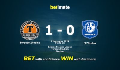 Torpedo Zhodino gegen FC Vitebsk Vorhersage, Quoten und Wetttipps 11.02.2024