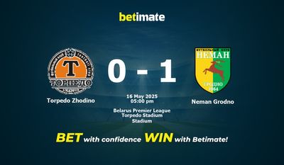 Torpedo Zhodino vs. Neman Grodno – Vorhersage, Quoten und Wett-Tipps – 16.05.2025