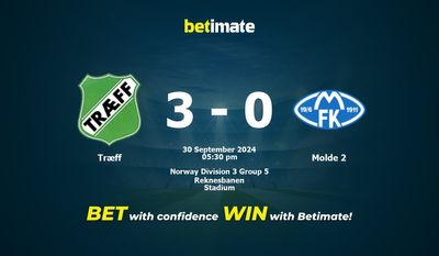 Træff vs. Molde 2 Vorhersage, Quoten und Wetttipps 30.09.2024