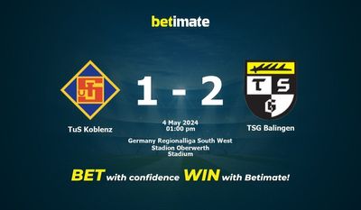 TuS Koblenz gegen TSG Balingen Vorhersage, Quoten & Wetttipps 05.04.2024
