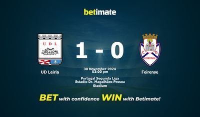 UD Leiria gegen Feirense Vorhersage, Quoten und Wetttipps 30.11.2024