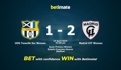 UDG Teneriffa Sur Frauen vs. Madrid CFF Frauen Vorhersage, Quoten und Wetttipps 14.04.2024