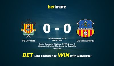 UE Cornella gegen UE Sant Andreu Vorhersage, Quoten und Wetttipps 29.09.2024