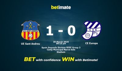 UE Sant Andreu vs. CE Europa Vorhersage, Quoten und Wetttipps 30.03.2025