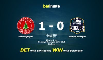 Umraniyespor vs. Esenler Erokspor Vorhersage, Quoten und Wetttipps 14.04.2025