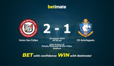 Union San Felipe vs. CD Antofagasta – Vorhersage, Quoten und Wetttipps – 18.08.2024