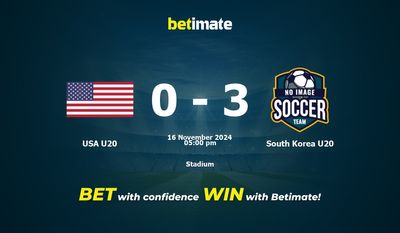 USA U20 vs. Südkorea U20 Prognose, Quoten und Wetttipps 16.11.2024