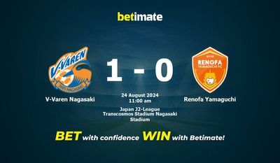 V-Varen Nagasaki vs. Renofa Yamaguchi Vorhersage, Quoten und Wetttipps 24.08.2024