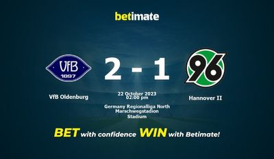 VfB Oldenburg vs. Hannover II Vorhersage, Quoten & Wetttipps 22.10.2023