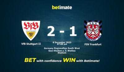 VfB Stuttgart II gegen FSV Frankfurt Vorhersage, Quoten und Wetttipps 08.12.2023