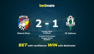 Viktoria Pilsen vs. FK Jablonec Vorhersage, Quoten und Wetttipps 24.05.2025