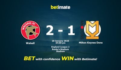 Walsall vs. Milton Keynes Dons – Vorhersage, Quoten und Wetttipps 18.01.2025