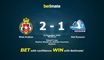 Wisla Krakau vs. Stal Rzeszow Vorhersage, Quoten und Wetttipps 22.11.2024