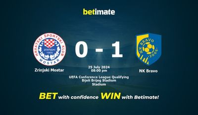 Zrinjski Mostar vs. NK Bravo Vorhersage, Quoten und Wetttipps 25.07.2024
