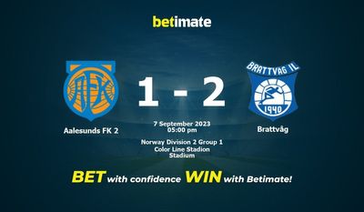 Aalesunds FK 2 vs Brattvåg Forudsigelse, odds og væddemål 09/07/2023