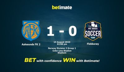 Aalesunds FK 2 vs Flekkerøy Forudsigelse, odds og væddemål 14/08/2023