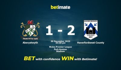 Aberystwyth vs Haverfordwest County Forudsigelse, odds og væddemål 30/12/2023