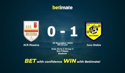 ACR Messina vs Juve Stabia Forudsigelse, odds og væddemål 25/11/2023