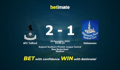 AFC Telford vs Halesowen Forudsigelse, odds og væddemål 26/12/2024