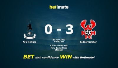 AFC Telford vs Kidderminster Forudsigelse, odds og væddemål 29/07/2023